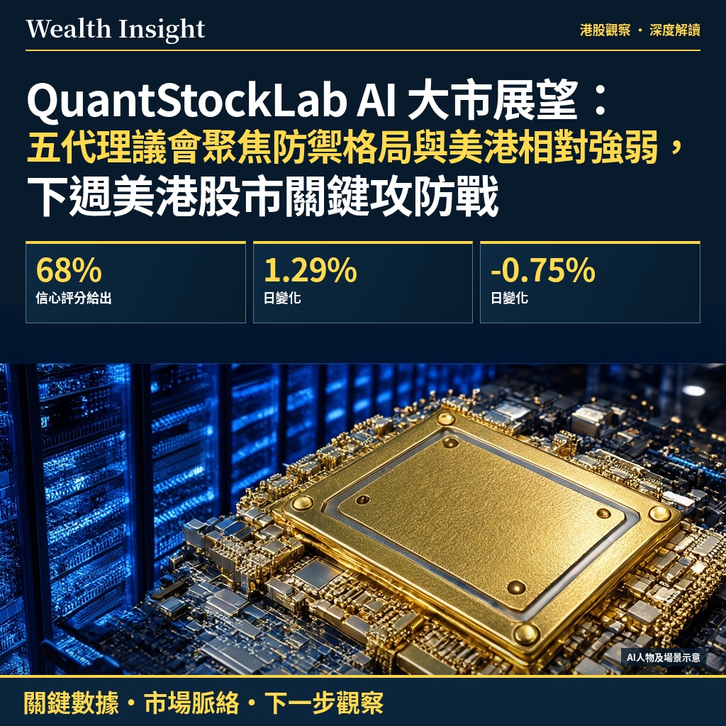 QuantStockLab AI 大市展望：五代理議會聚焦防禦格局與美港相對強弱，下週美港股市關鍵攻防戰