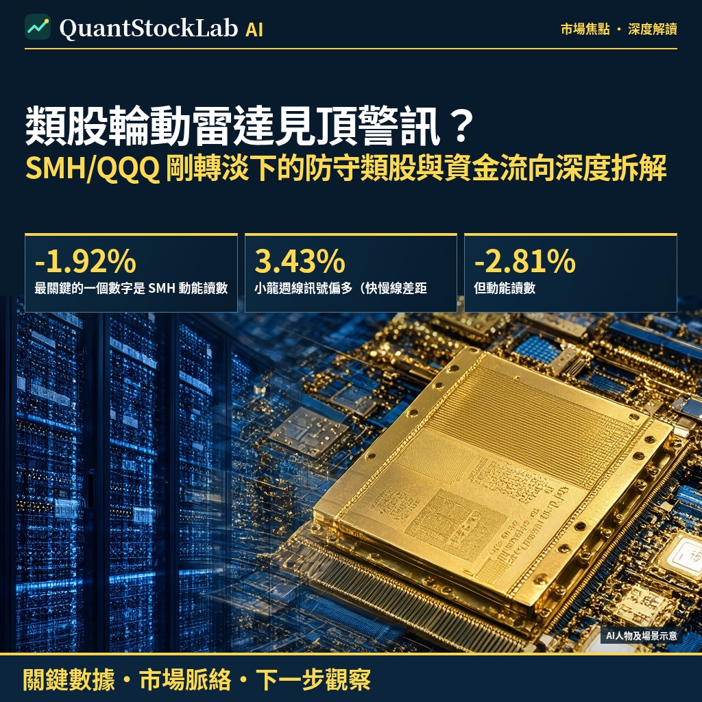 類股輪動雷達見頂警訊?SMH/QQQ 剛轉淡下的防守類股與資金流向深度拆解